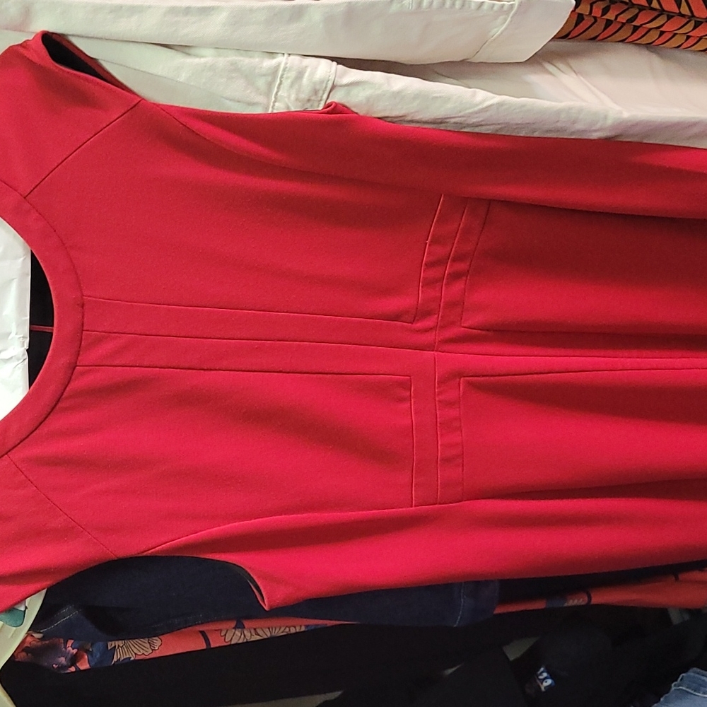 Banana Republic Red Sheath Dress